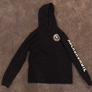 Girls Abercrombie & Fitch dk blue logo hoodie